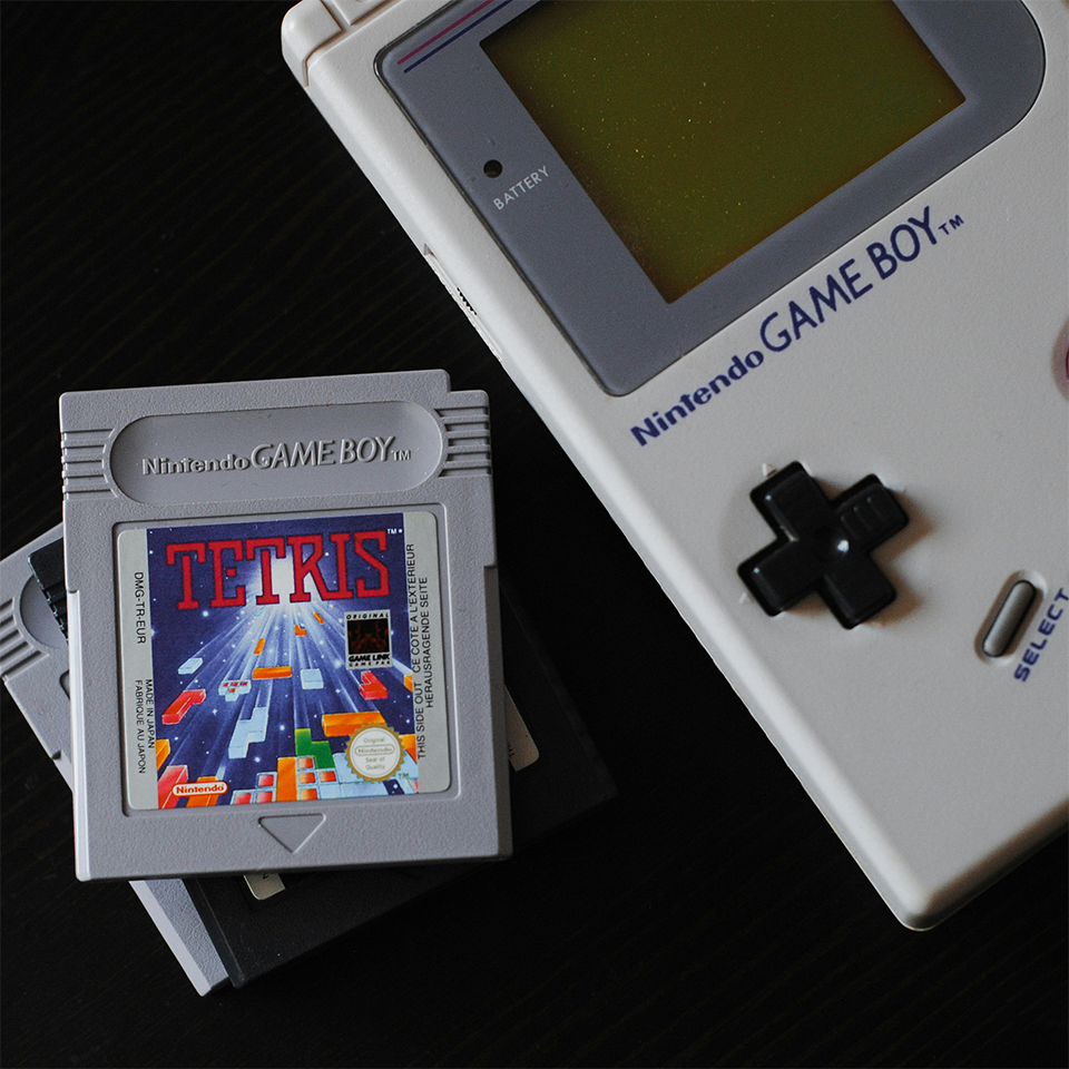 A nintendo Game Boy